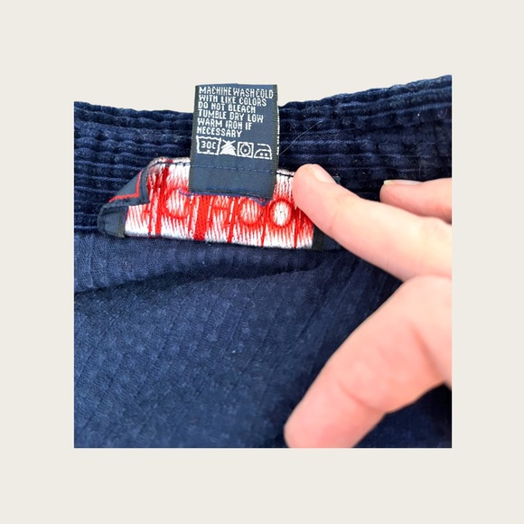 Blue Corduroy  Button Down Shirt//M//Vintage/Retro//J. G. Hook//Oversized - Picture 8 of 8